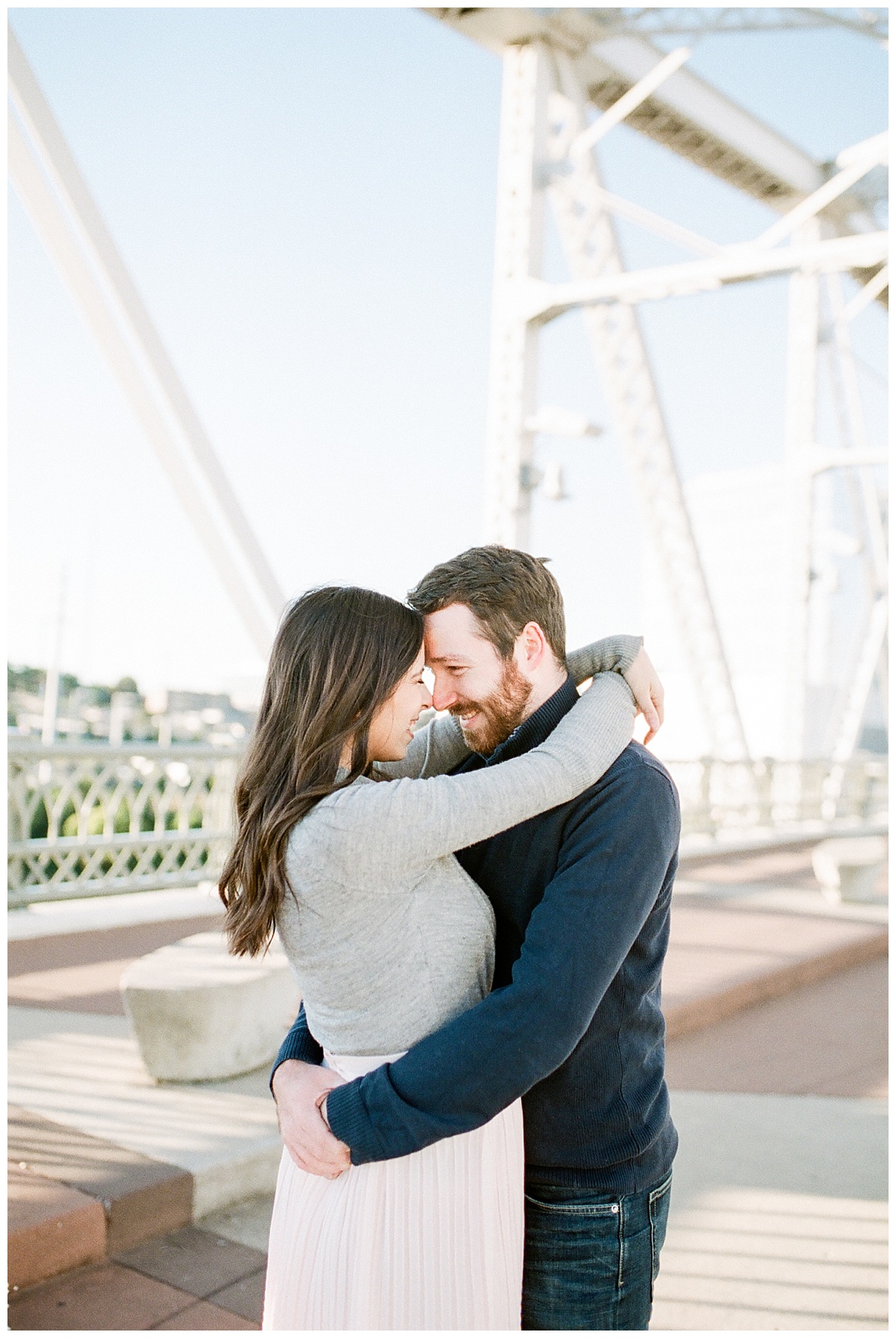 Couple enjoys their Downtown Nashville Maternity Session with Grace Paul Photography.