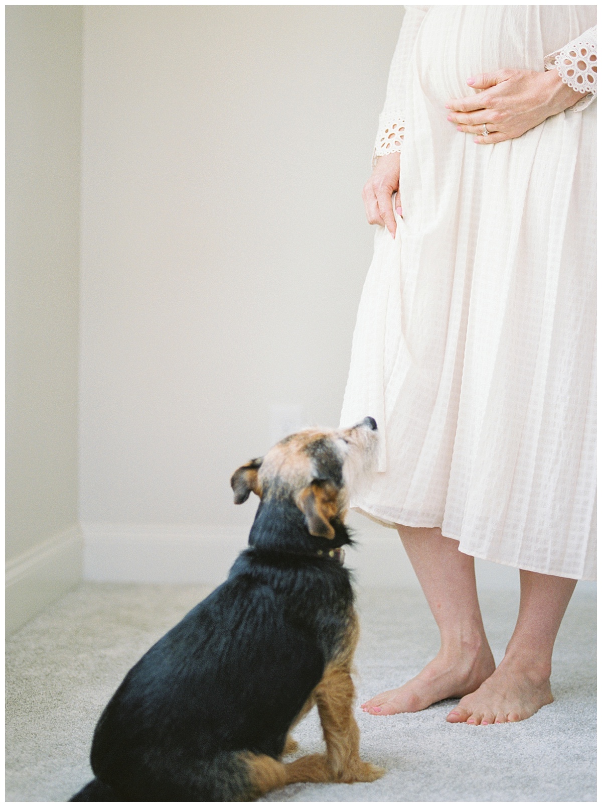 Murfreesboro in home maternity session by photographer Grace Paul.