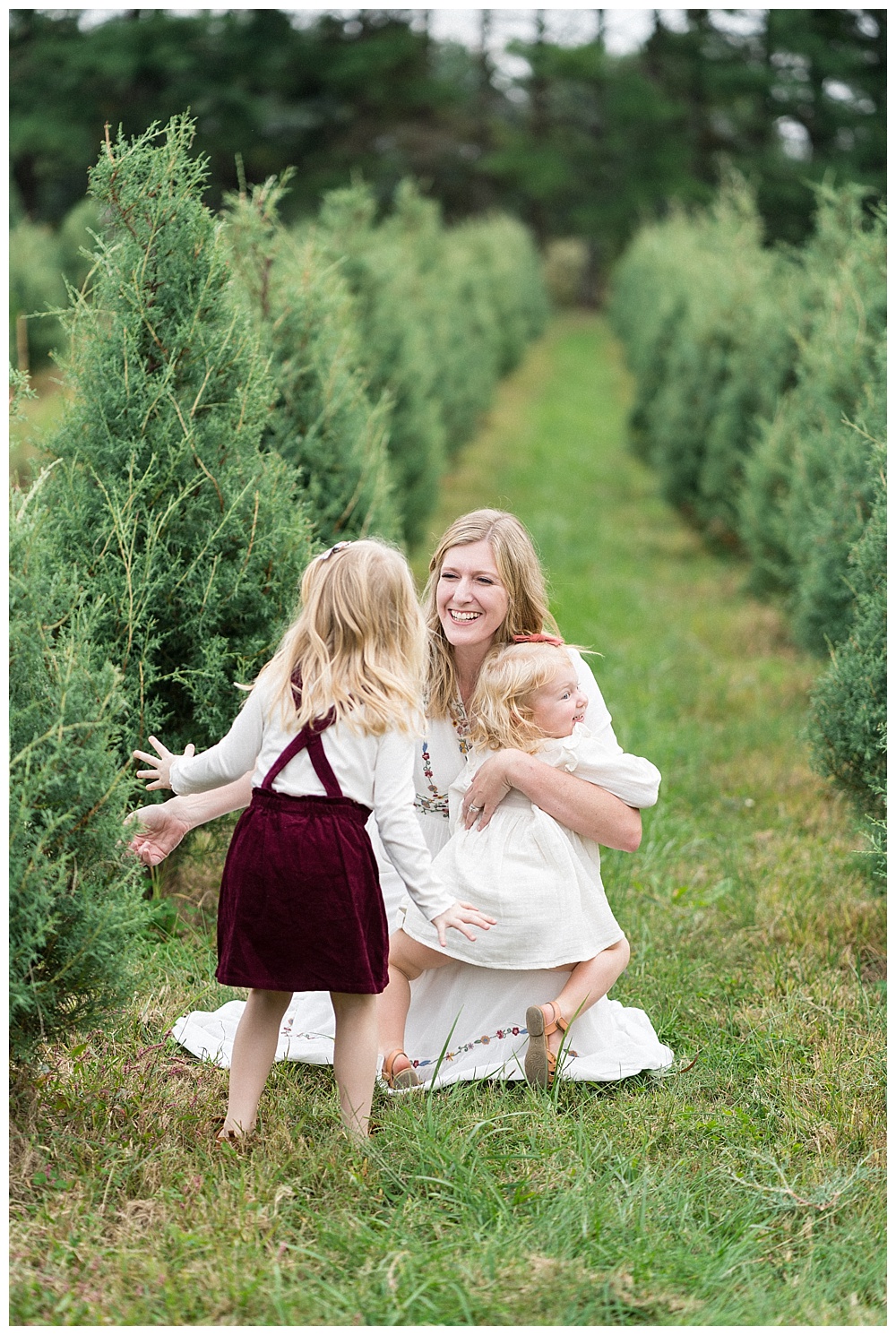 Christmas Tree Farm Photo session in Nashville TN by Family Photographer Grace Paul.