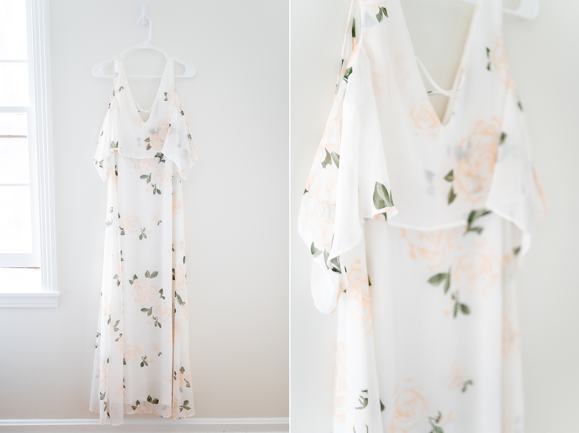 white floral dress for client wardrobe at Grace Paul Photography