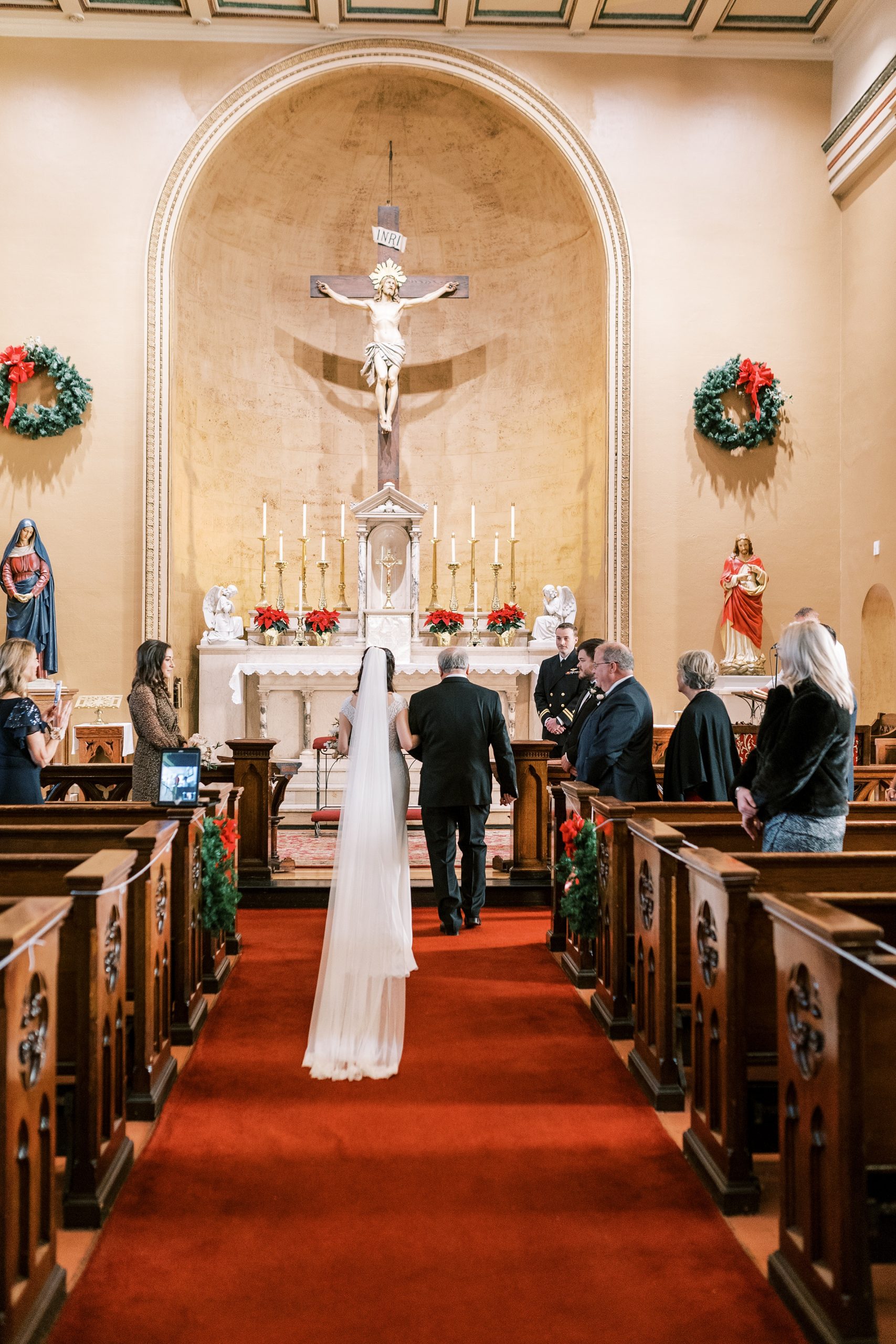 traditional church wedding ceremony in Nashville TN church