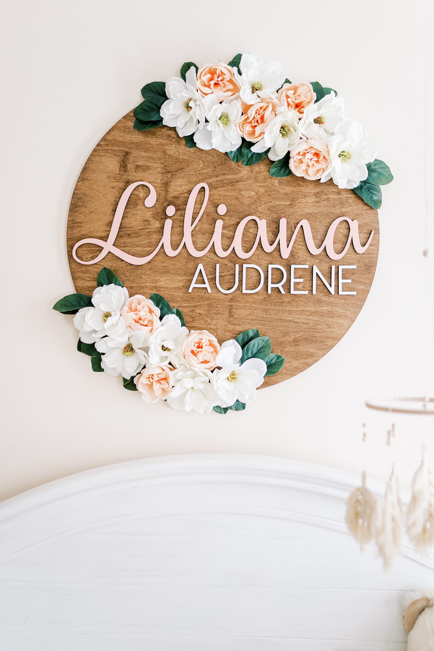 Baby girls name sign in nursery
